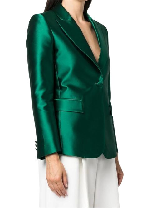 Giacca Donna verde con revers a punta ALBERTA FERRETTI | V050366250389